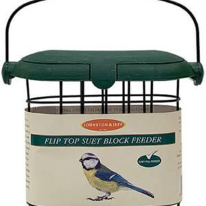 Flip Top Suet Block Feeder x 1 Plastic Wild Bird Feederr SMF