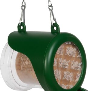 Hanging Flutter Butter® Feeder For Garden and Wild Birds - Jacobi Jayne® Flutter Butter® Feeder Filled with 140g Original Refill Pod - The Perfect Feeder to Initiate Your Flutter Butter Feeding