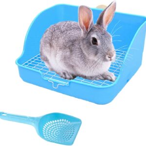 Hamiledyi Pet Small Rat Toilet, Square Potty Trainer Corner Litter Bedding Box Pet Pan for Small Animal/Rabbit/Guinea Pig/galesaur/Ferret